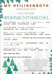 Weihnachtsrätsel Musikverein 2024